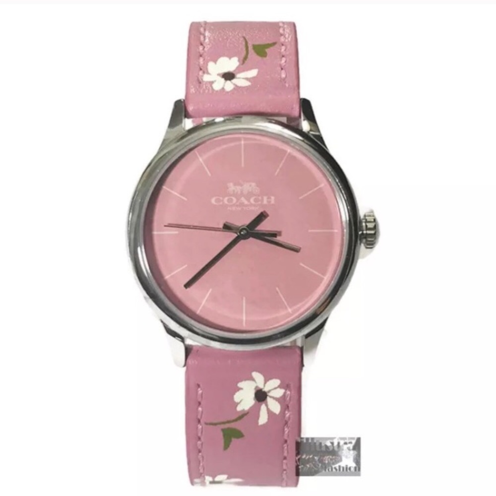 🌸NWT Authentic floral coach watch Vintage pink 🌸